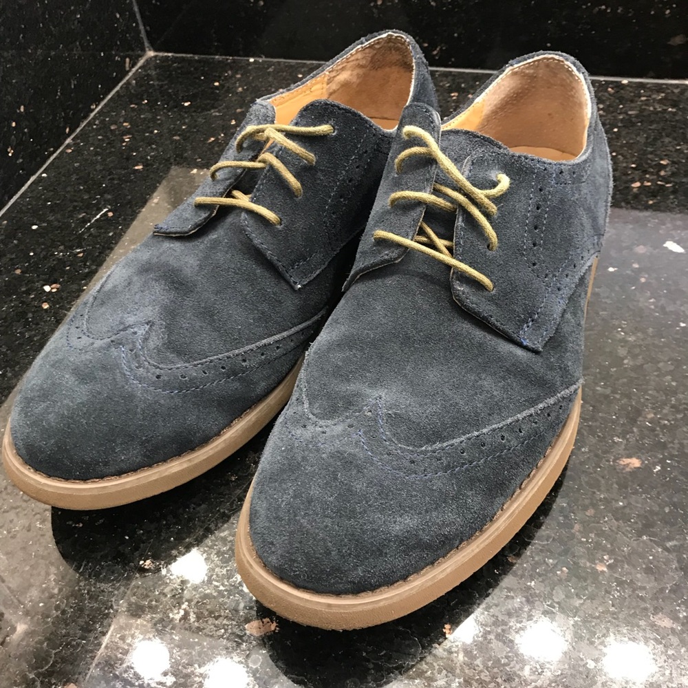 Calvin Klein Men’s Suede Oxford Navy (Size 9.5)
